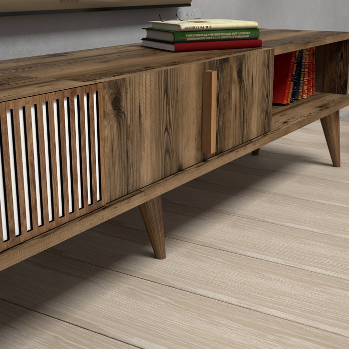 Hanah Home Soporte de TV Milan - Nogal Hanah Home Soporte de TV Milan - Nogal